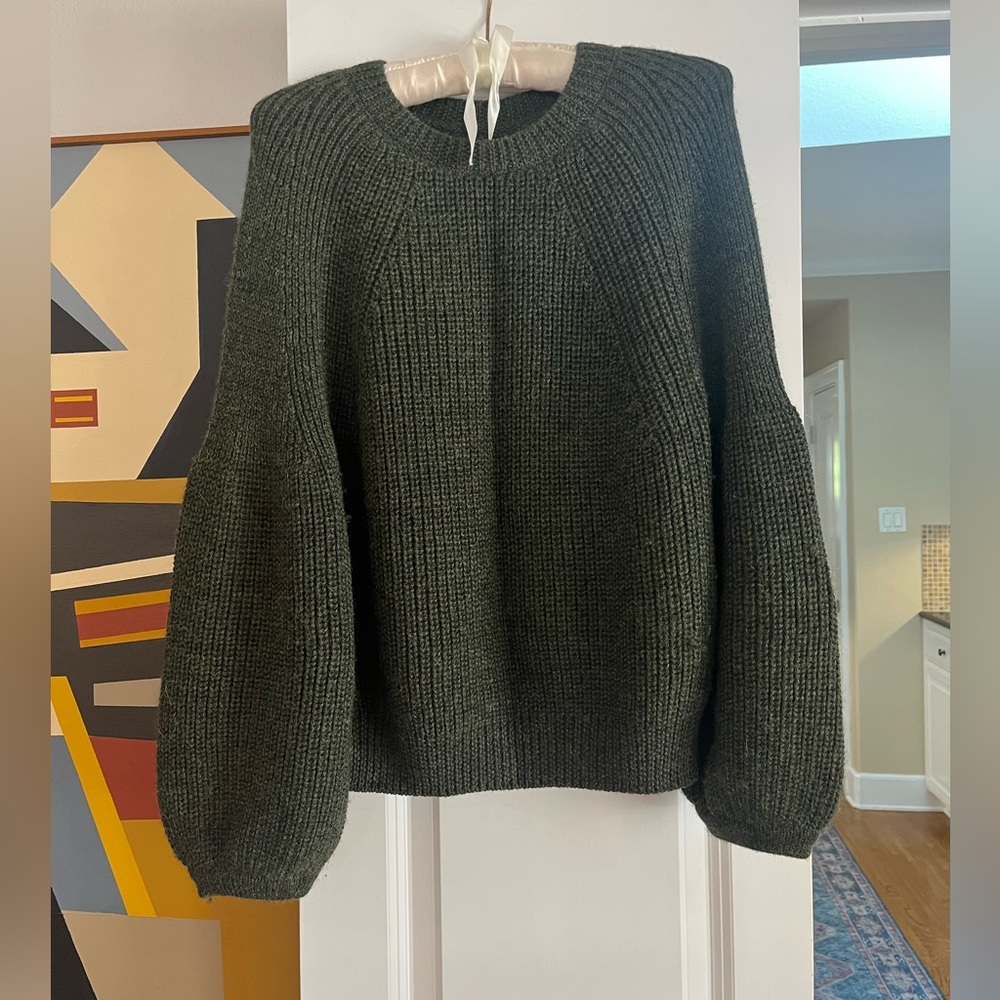 Mara Hoffman Alpaca Green Sweater Size XS